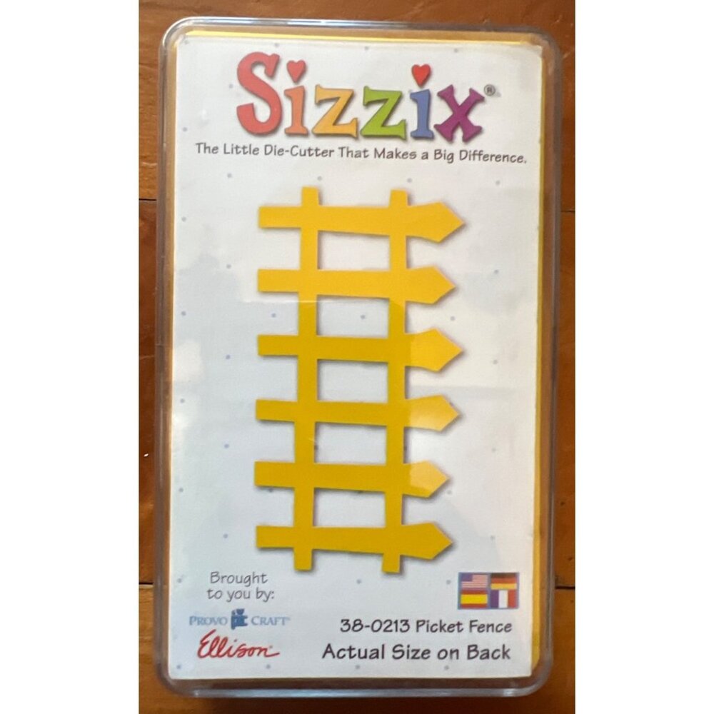 Sizzix Ellison 38-0213 Picket Fence Die-Cutter Tool For Crafts Scrapbooking